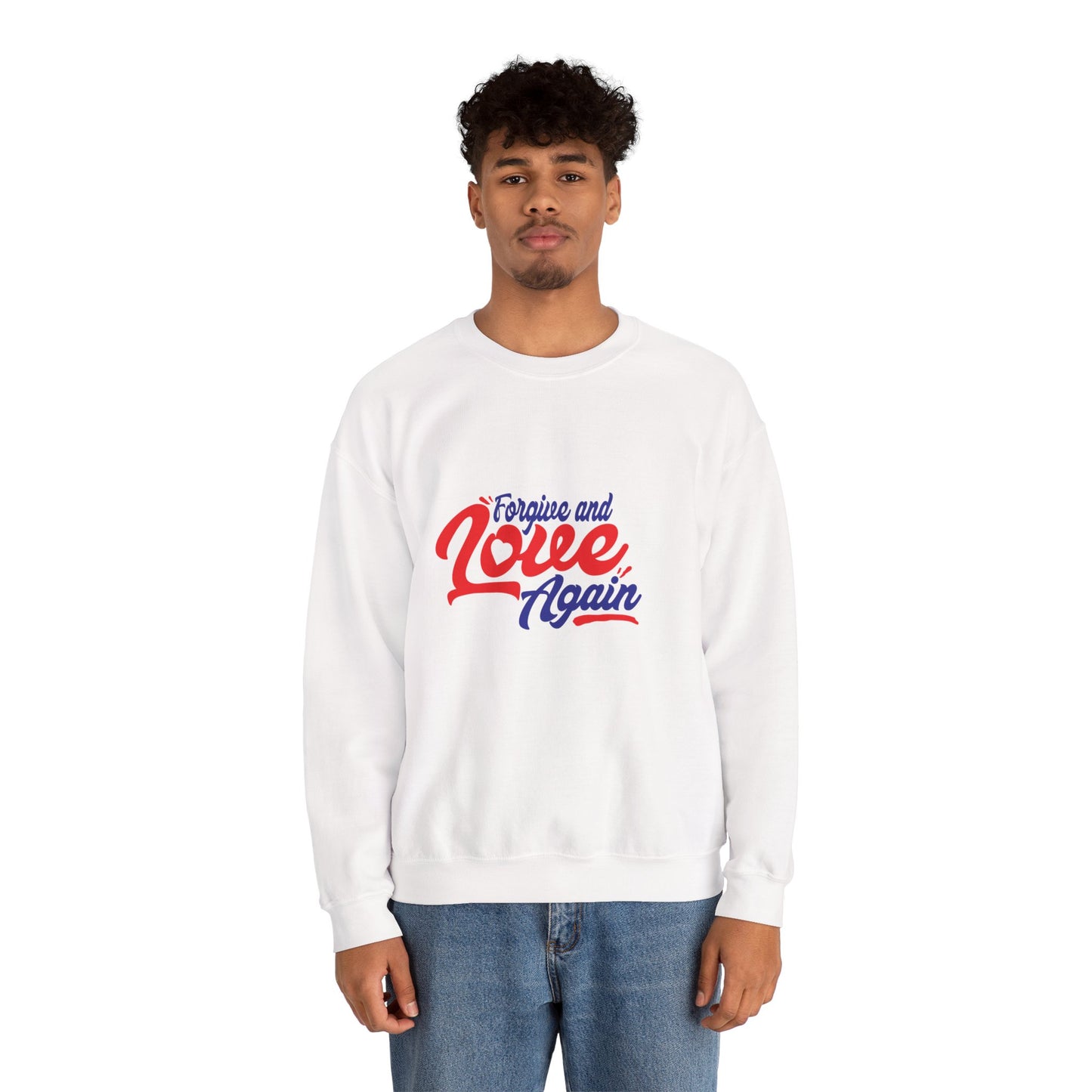 Copy of Forgive and Love Again Unisex Crewneck Sweatshirt - Cozy Affirmation Apparel