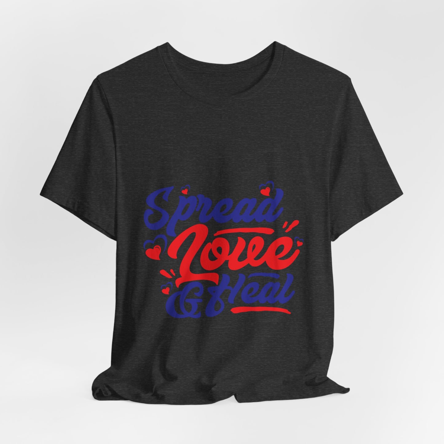 ‘Spread Love & Heal’ Unisex T-Shirt - Soft Cotton Tee for Positive Vibes