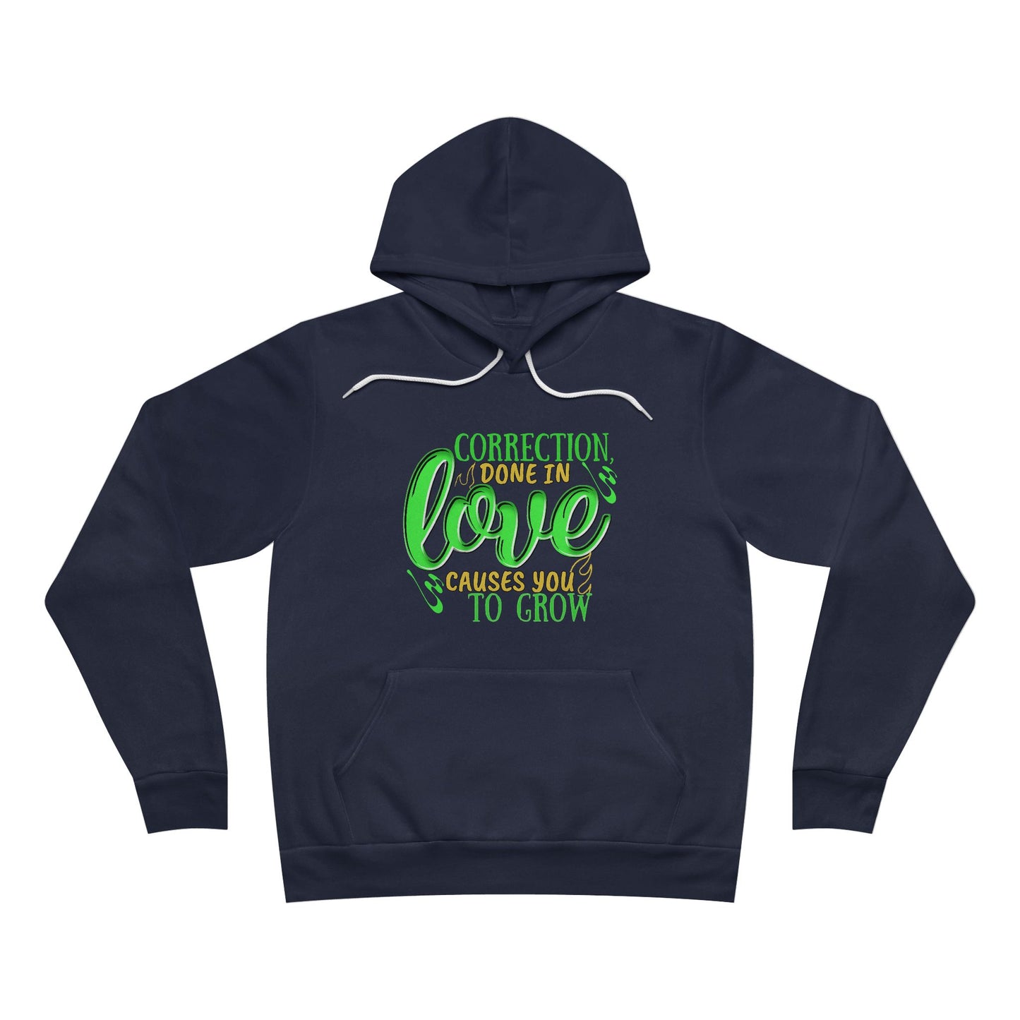 Love Growth Unisex Hoodie - Correction Done in Love Green Design