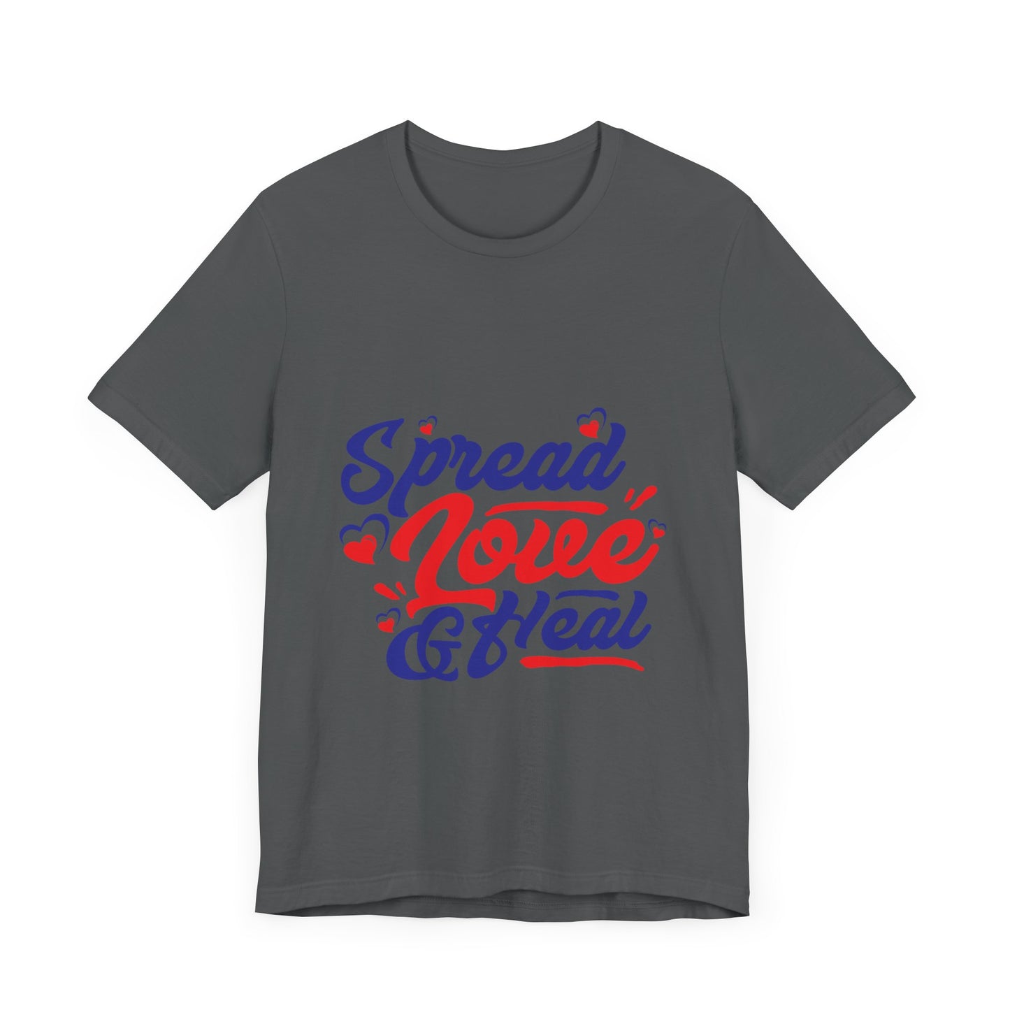 ‘Spread Love & Heal’ Unisex T-Shirt - Soft Cotton Tee for Positive Vibes