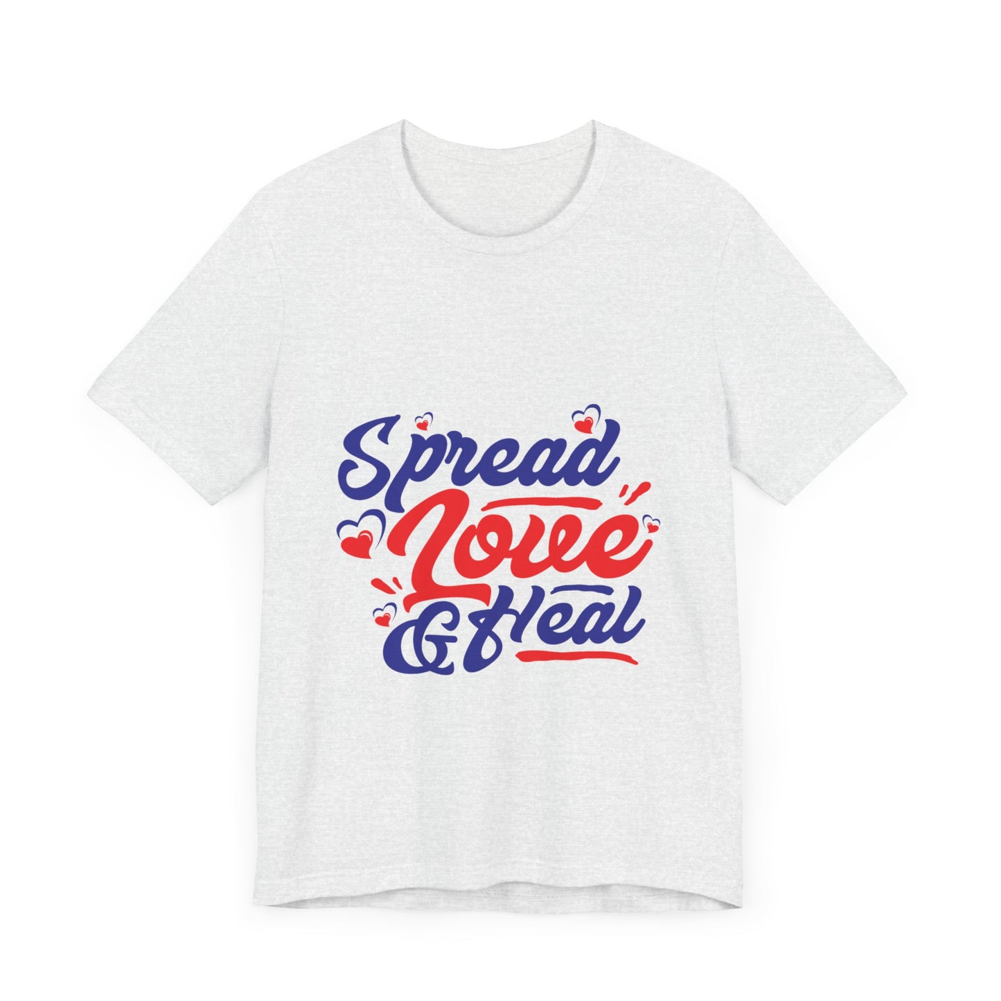 ‘Spread Love & Heal’ Unisex T-Shirt - Soft Cotton Tee for Positive Vibes