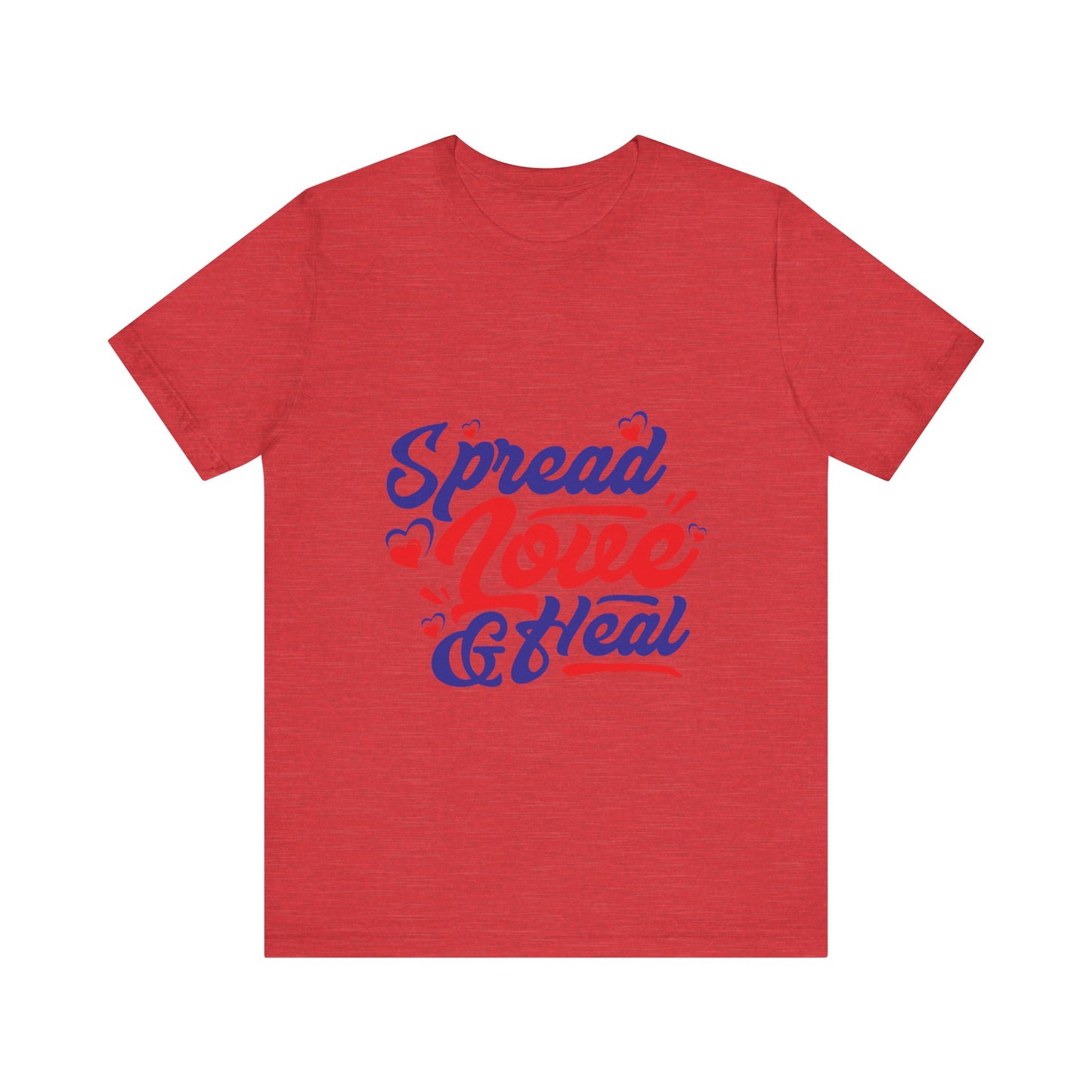 ‘Spread Love & Heal’ Unisex T-Shirt - Soft Cotton Tee for Positive Vibes