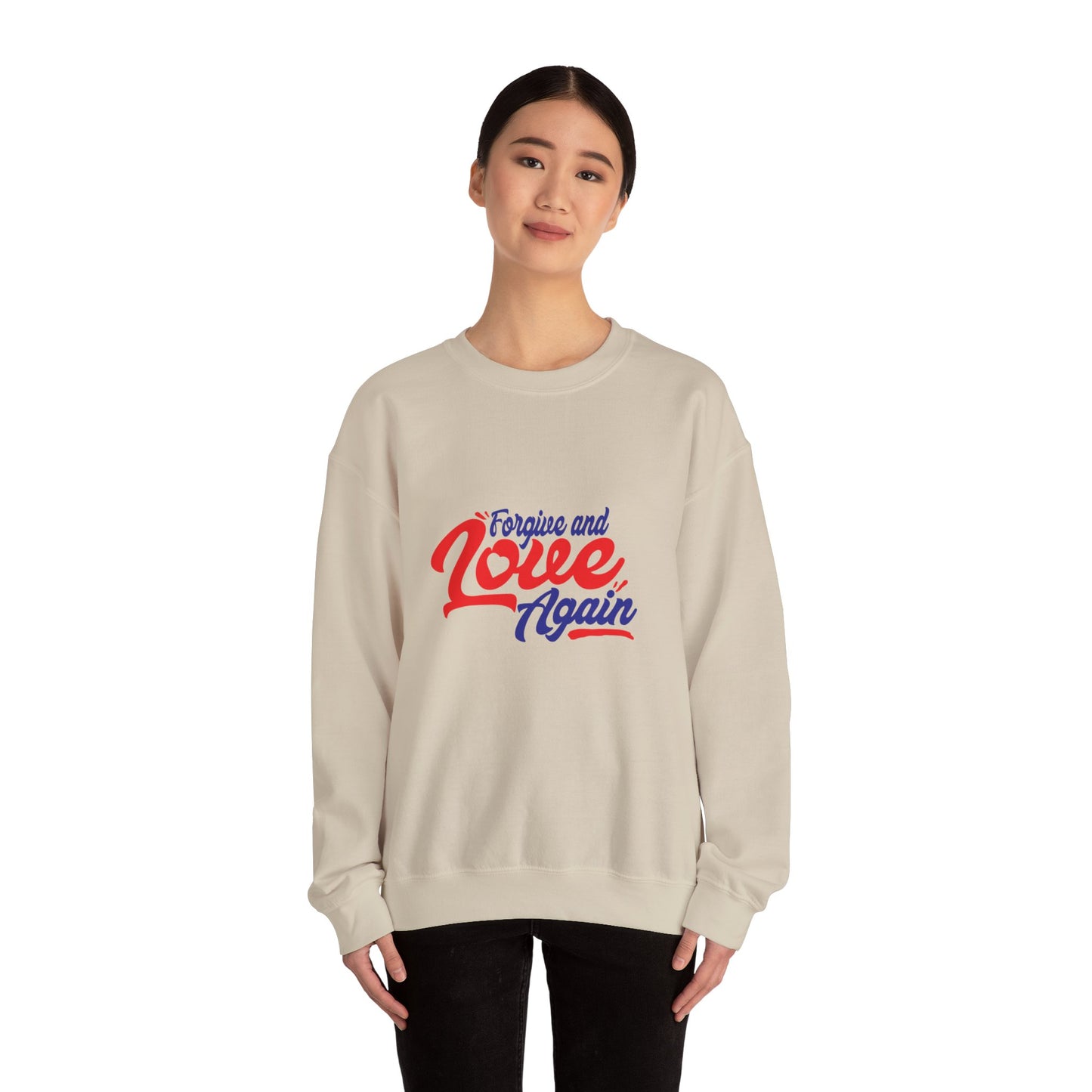 Copy of Forgive and Love Again Unisex Crewneck Sweatshirt - Cozy Affirmation Apparel