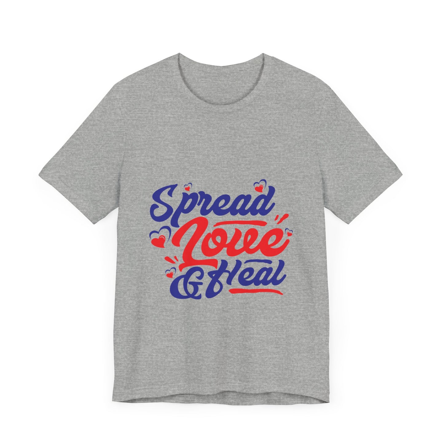 ‘Spread Love & Heal’ Unisex T-Shirt - Soft Cotton Tee for Positive Vibes